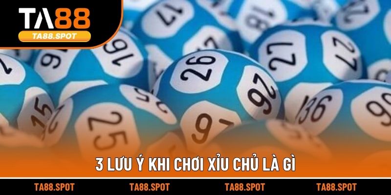 3 lưu ý khi chơi xỉu chủ là gì